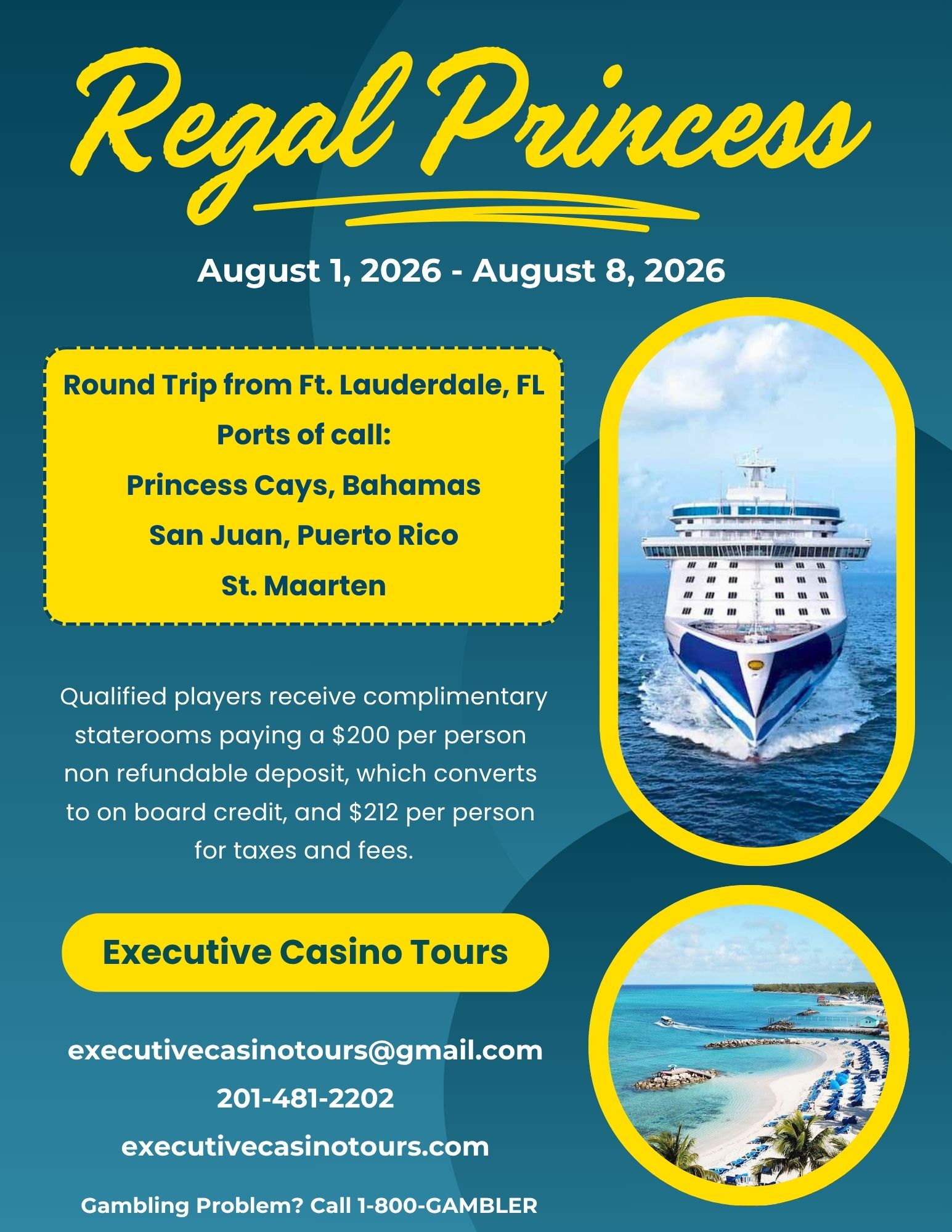 8/1/26 Regal Princess flyer